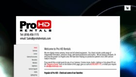 What Prohdrentals.com website looked like in 2023 (This year)