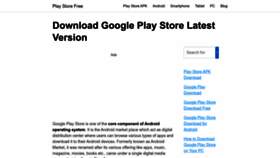 What Playstore.one website looked like in 2023 (This year)