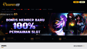What Pasopati4d.com website looked like in 2023 (2 years ago)