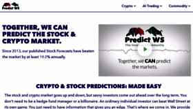 What Predictwallstreet.com website looked like in 2023 (This year)