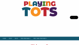 What Playingtots.com website looked like in 2023 (This year)
