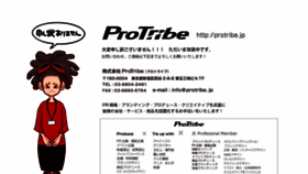 What Protribe.jp website looked like in 2023 (This year)