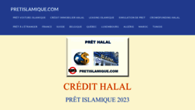 What Pretislamique.com website looked like in 2023 (This year)