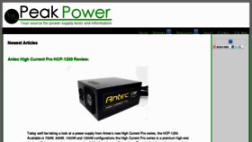 What Peakpower.org website looked like in 2011 (12 years ago)