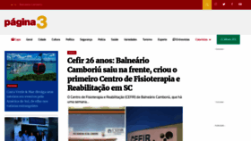 What Pagina3.com.br website looked like in 2023 (This year)