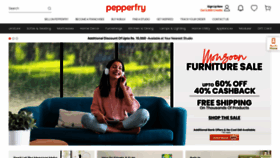 What Pepperfry.com website looked like in 2023 (This year)