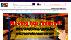 What Partymaker.com.au website looked like in 2023 (This year)