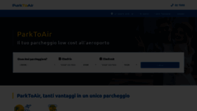 What Parktoair.it website looked like in 2023 (This year)