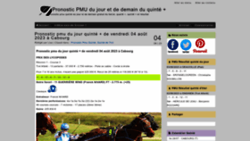 What Pronostic-pmu.fr website looked like in 2023 (2 years ago)