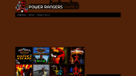 What Powerrangers.games website looked like in 2023 (This year)