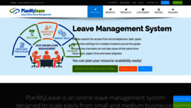 What Planmyleave.com website looked like in 2023 (This year)