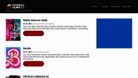 What Pozerajfilmy.sk website looked like in 2023 (This year)
