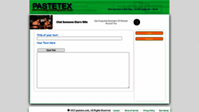 What Pastetex.com website looked like in 2023 (This year)