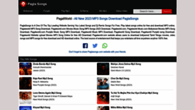 What Paglasongs.com website looked like in 2023 (This year)