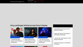 What Pinoylambingano.su website looked like in 2023 (This year)