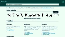 What Phylopic.org website looked like in 2023 (This year)