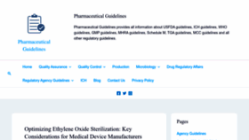 What Pharmaguideline.net website looked like in 2023 (This year)