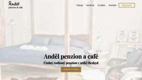 What Penzion-andel.cz website looked like in 2023 (This year)