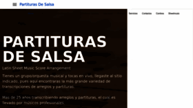 What Partiturasdesalsa.com website looked like in 2023 (This year)