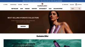 What Pureology.com website looked like in 2023 (1 year ago)