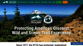 What Pcta.org website looked like in 2023 (This year)