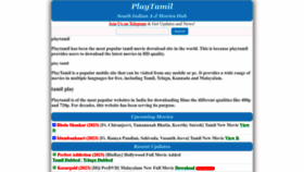 What Playtamil.games website looked like in 2023 (1 year ago)