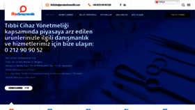 What Prodanismanlik.com website looked like in 2023 (This year)