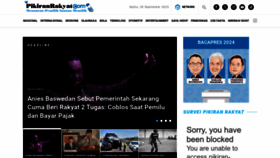 What Pikiran-rakyat.com website looked like in 2023 (This year)
