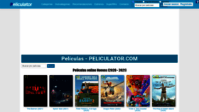 What Peliculator.com website looked like in 2023 (This year)