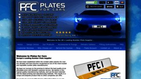 What Plates4cars.co.uk website looked like in 2023 (This year)