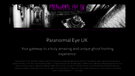 What Paranormaleyeuk.co.uk website looked like in 2023 (This year)