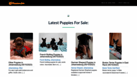 What Puppiesforsale.co.za website looked like in 2023 (This year)