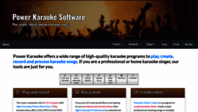 What Powerkaraoke.net website looked like in 2023 (This year)