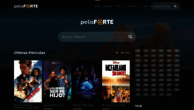 What Pelisforte.com website looked like in 2023 (This year)