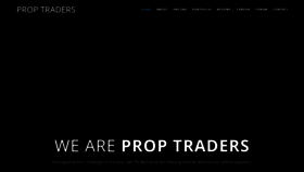 What Proptraders.xyz website looked like in 2023 (This year)