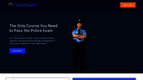 What Passthepoliceexam.com website looked like in 2023 (This year)