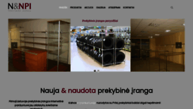 What Prekybineiranga.lt website looked like in 2023 (This year)