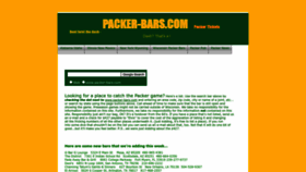 What Packer-bars.com website looked like in 2023 (This year)