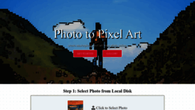 What Photo2pixel.co website looked like in 2023 (This year)