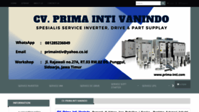 What Prima-inti.com website looked like in 2023 (This year)