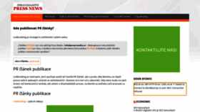 What Pr-clanky.cz website looked like in 2023 (This year)