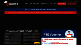 What Ptevoucher.in website looked like in 2023 (This year)
