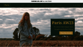 What Paris-clothing.co.uk website looked like in 2023 (This year)