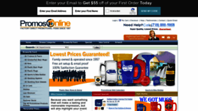 What Promosonline.com website looked like in 2023 (This year)