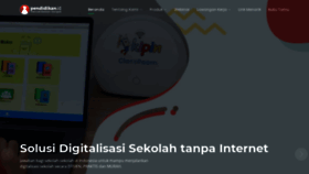 What Pendidikan.id website looked like in 2023 (This year)