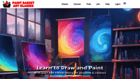 What Paintbasket.com website looked like in 2023 (This year)