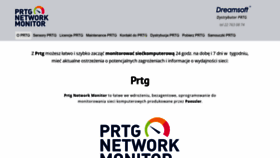 What Prtg.pl website looked like in 2023 (This year)