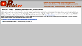 What Pridat.eu website looked like in 2023 (This year)