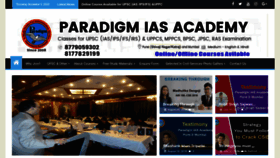 What Paradigmiasacademy.in website looked like in 2023 (This year)