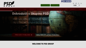 What Psd.si website looked like in 2023 (This year)